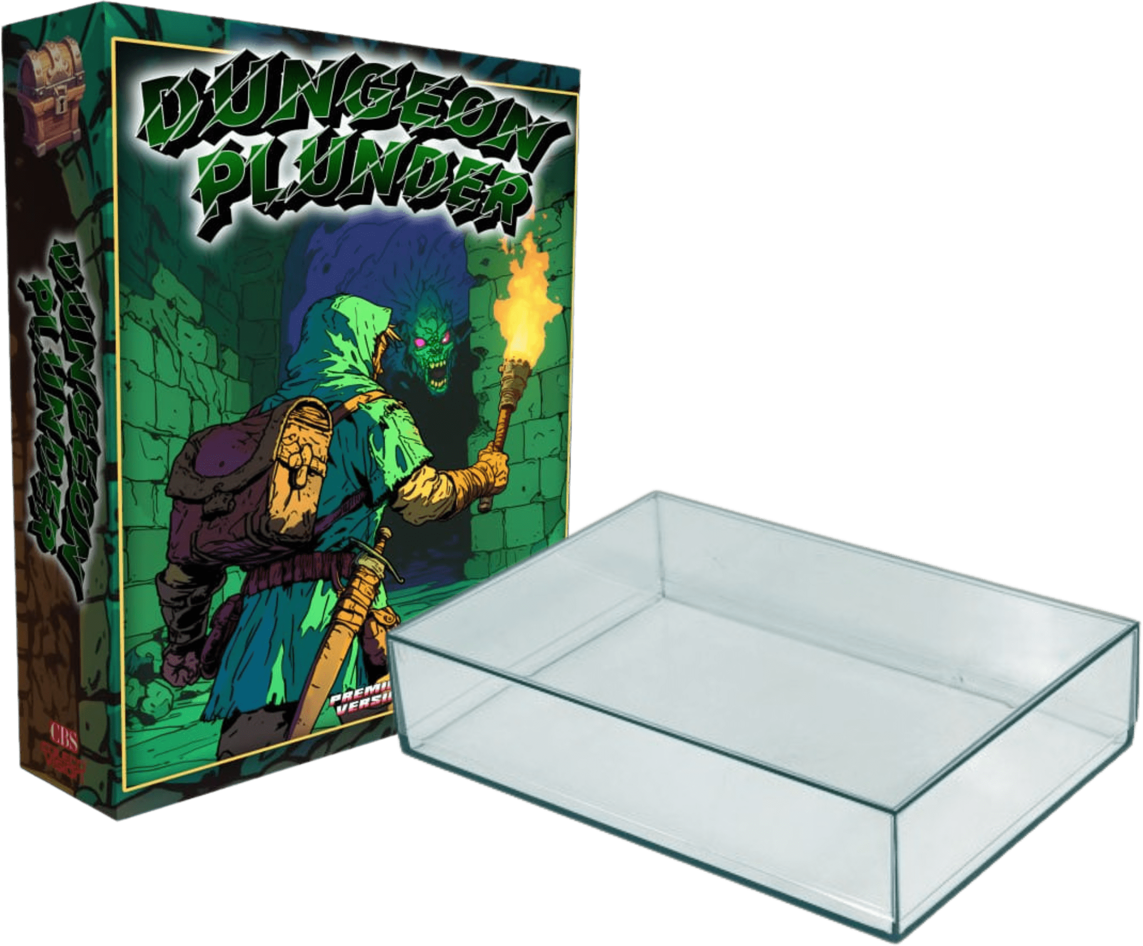 Dungeon Plunder Colecovision boite premium en carton avec boite en plastique transparente