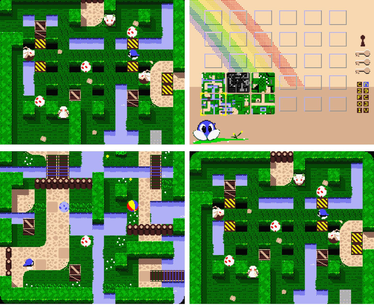 MSX Eggy's Maze screenshots