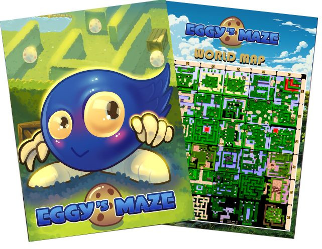 Eggy Maze MSX 2 premium version bonus poster