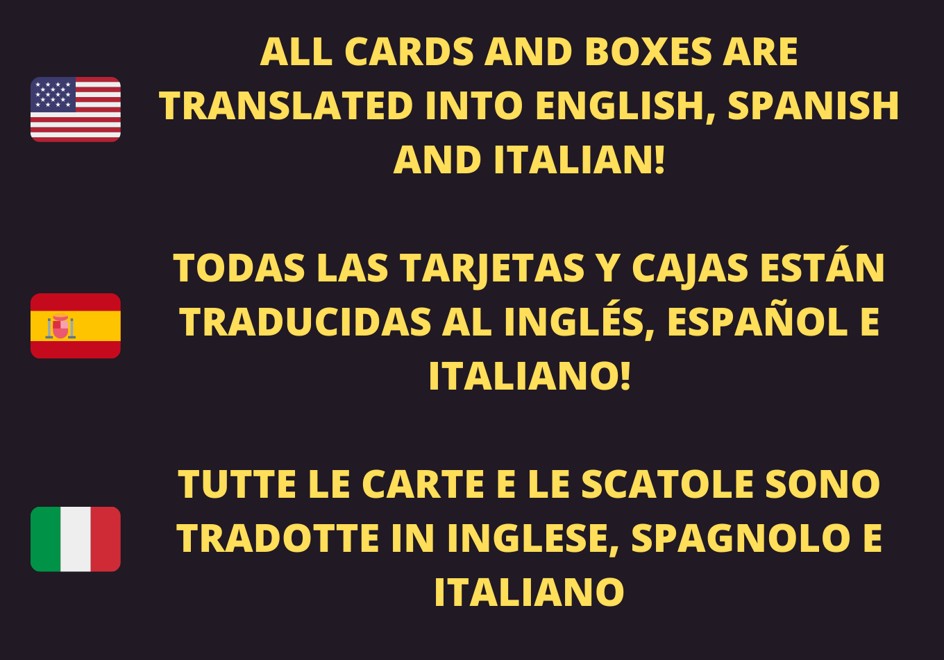 Encyclopédie du jeu vidéo cartes à collectionner - trading cards italien, espagnol, anglais