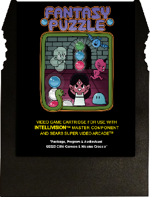 Fantasy Puzzle Cartridge and label