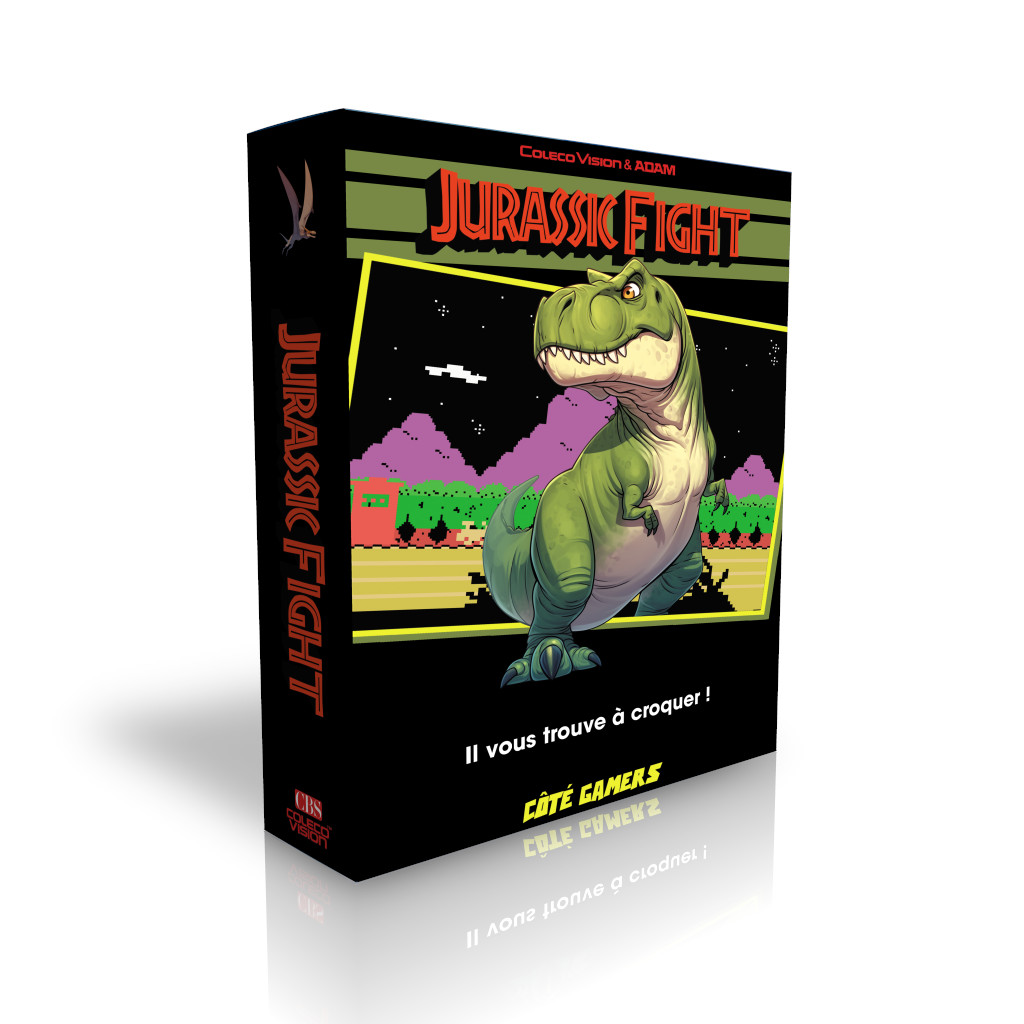 Jurassic Fight ColecoVision box front