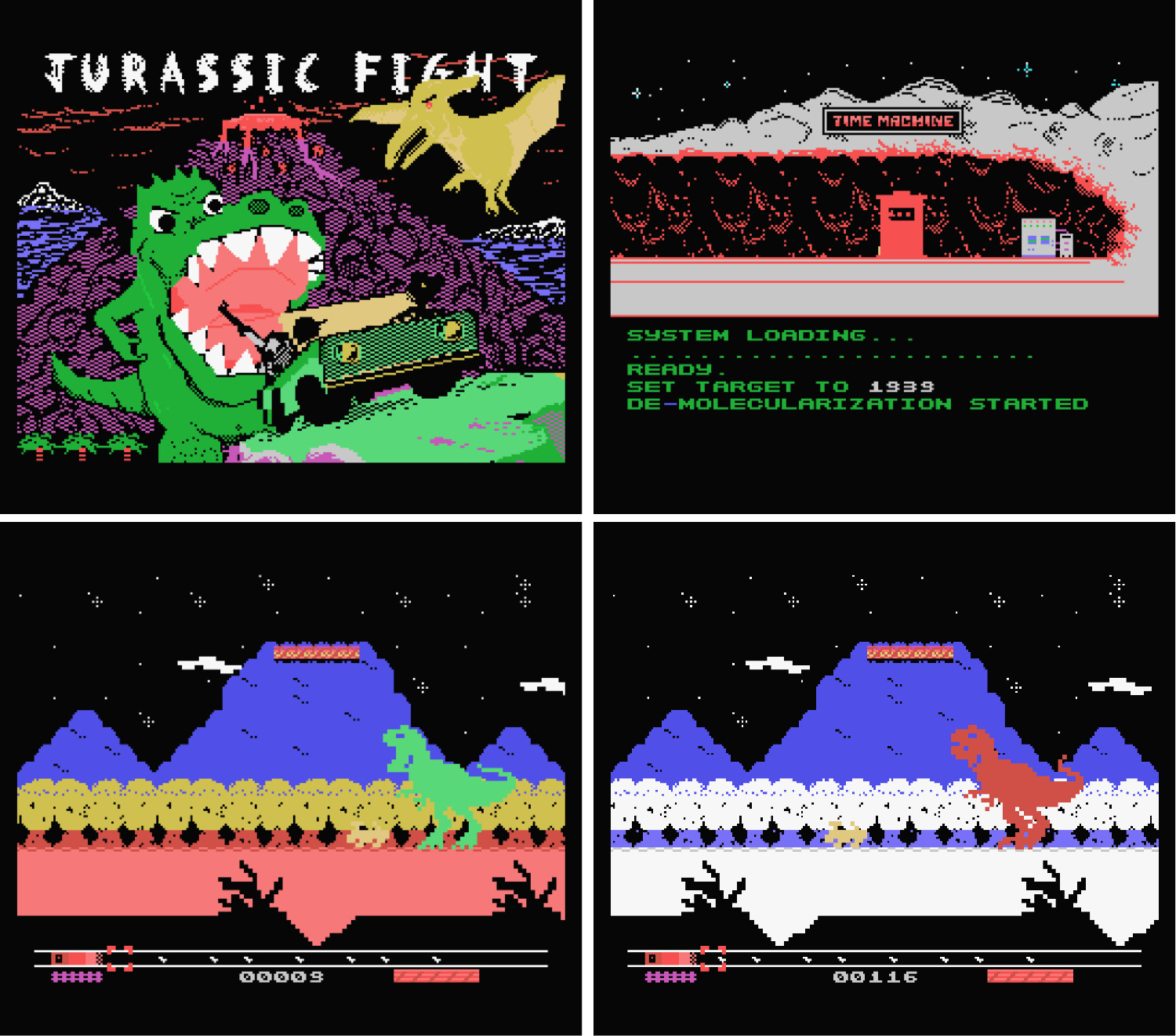 Jurassic Fight ColecoVision screenshots