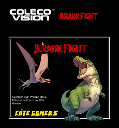 Jurassic Fight ColecoVision sticker label