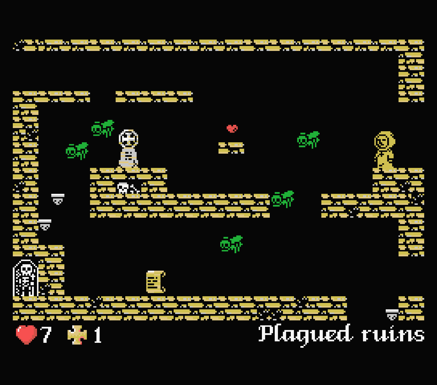 L'abbaye des morts MSX capture d'écran 1