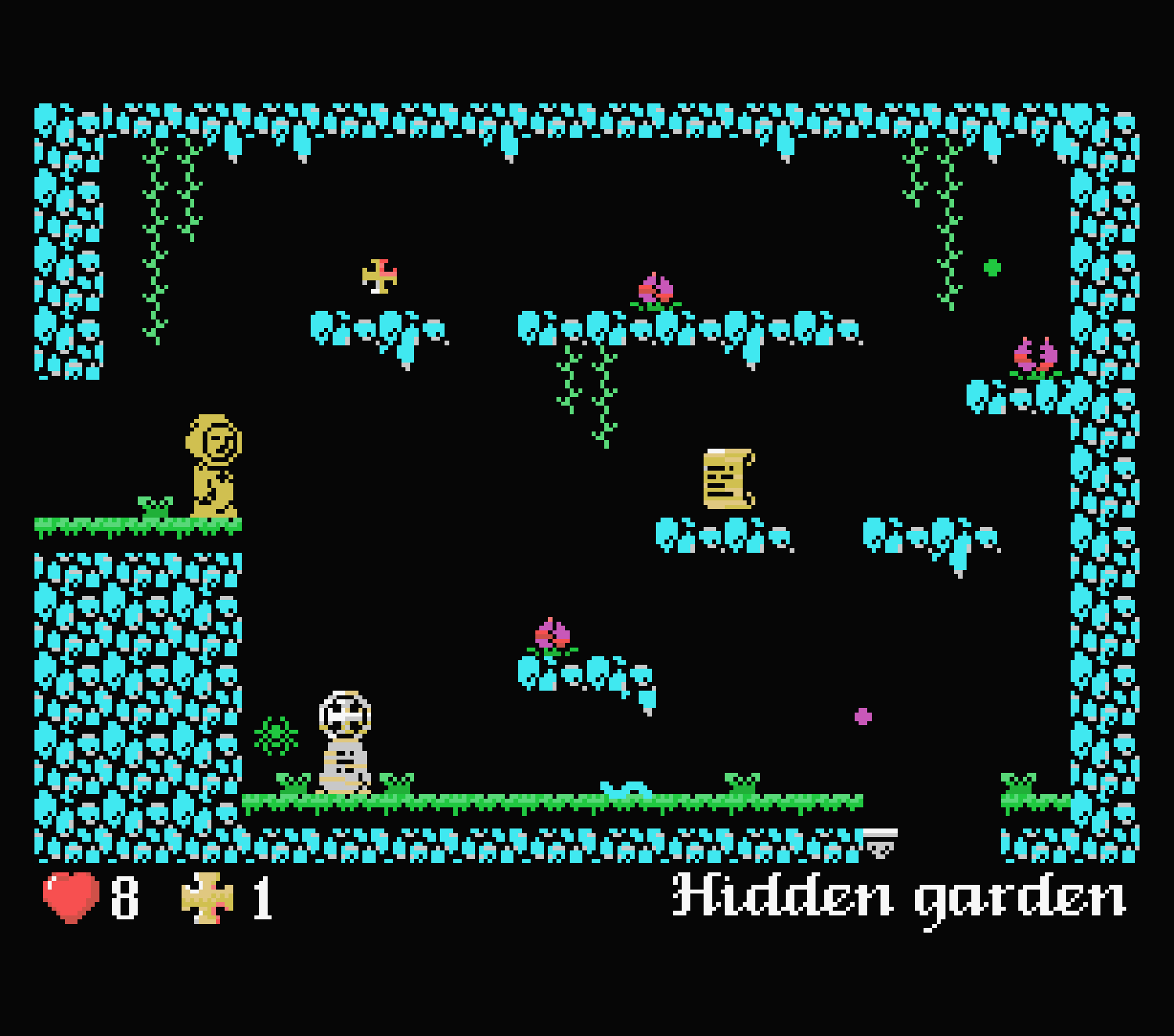 L'abbaye des morts MSX capture d'écran