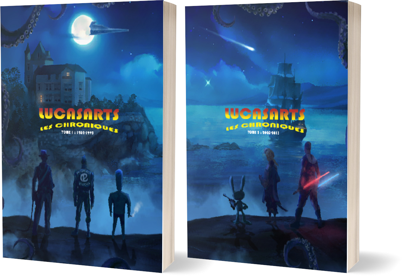 LucasArts Les chroniques  2 livres version française couverture 3D