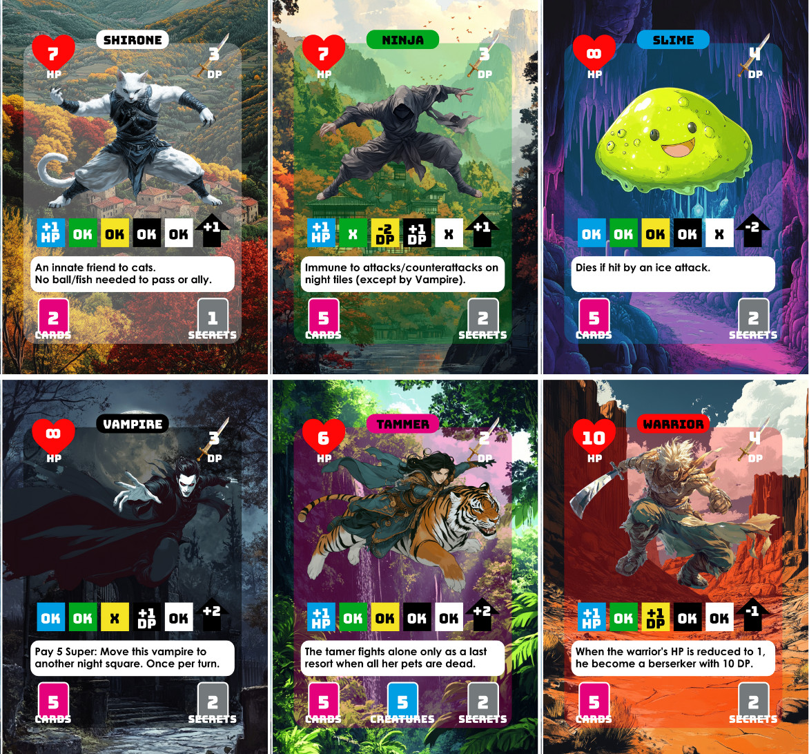 Multiverse Wars Intellivision characters cards sample