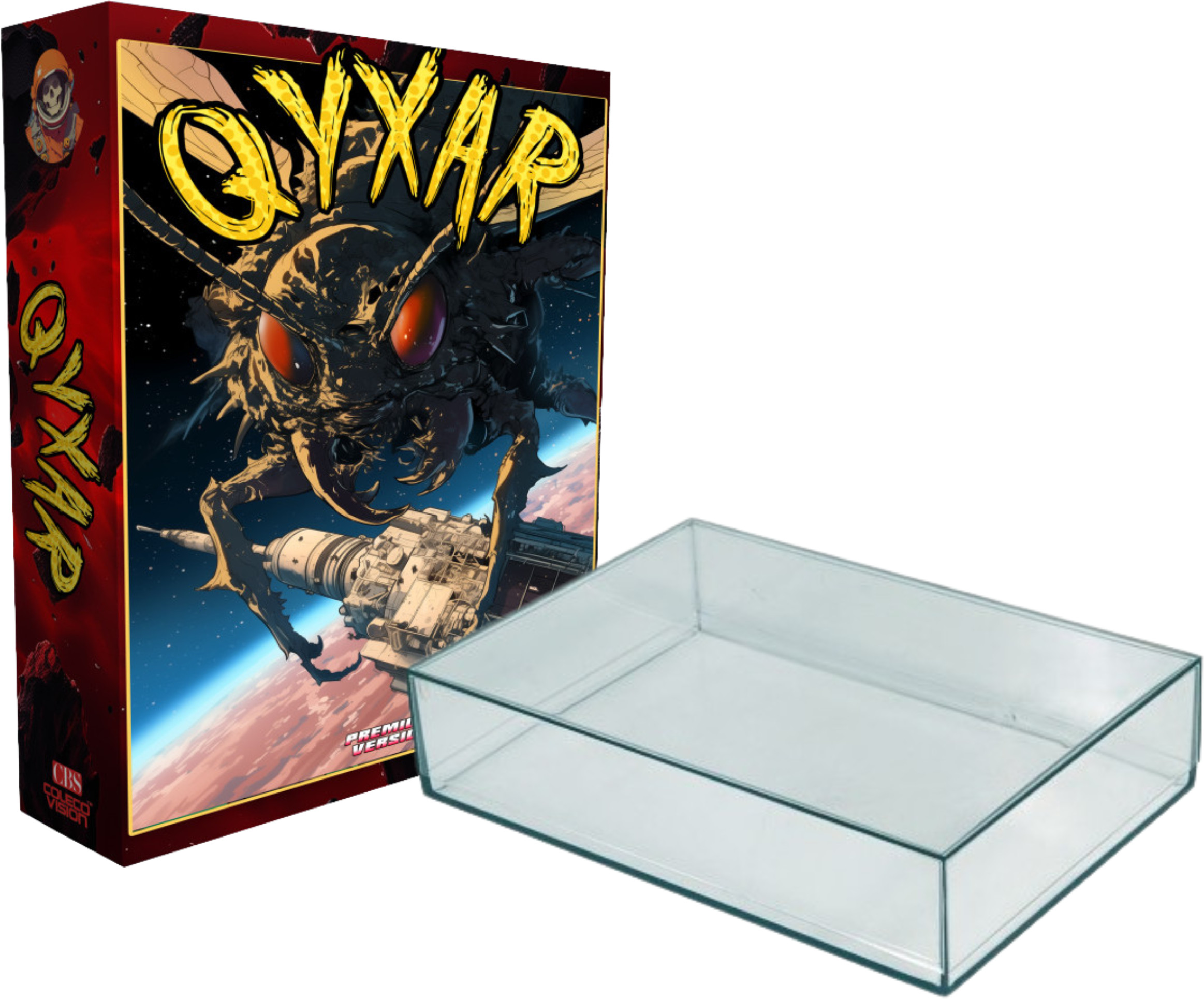 Qyxar ColecoVision Pemium joyero caja de plástico y cartón