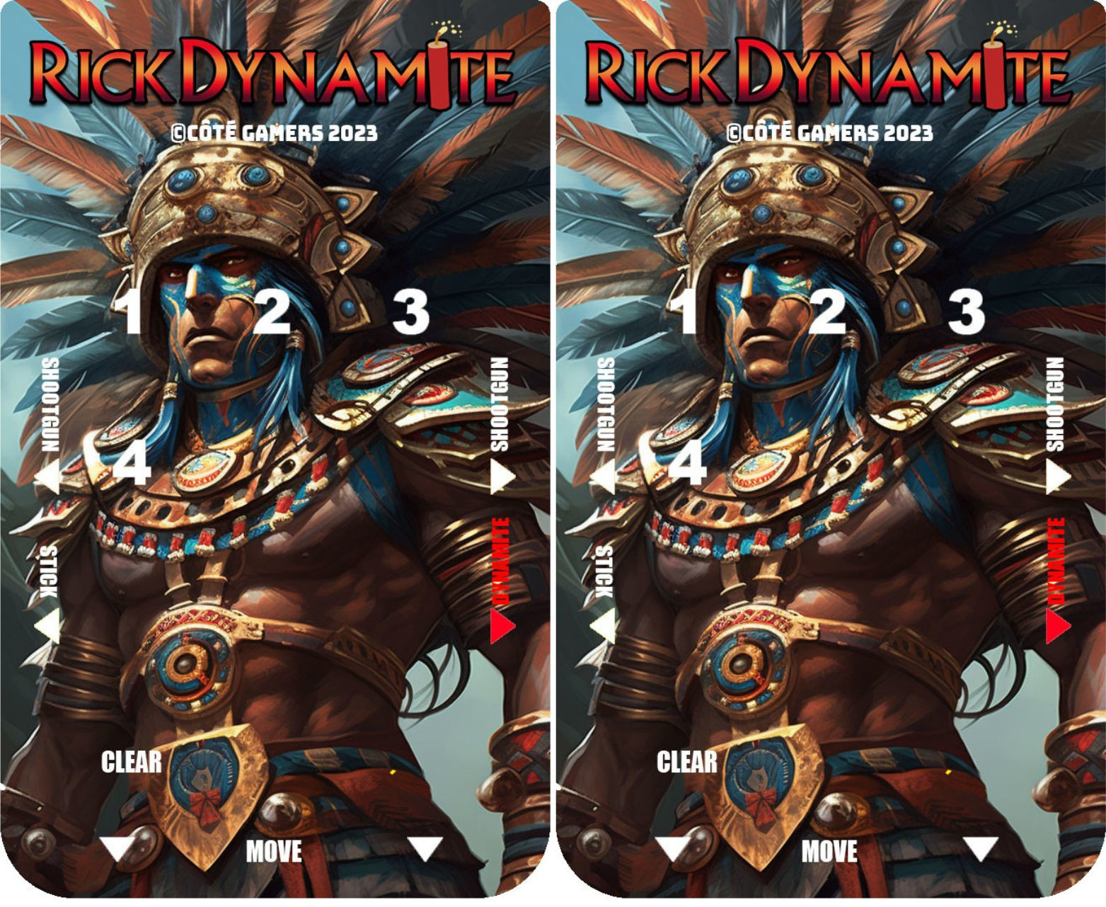 Rick Dynamite Intellivision overlays
