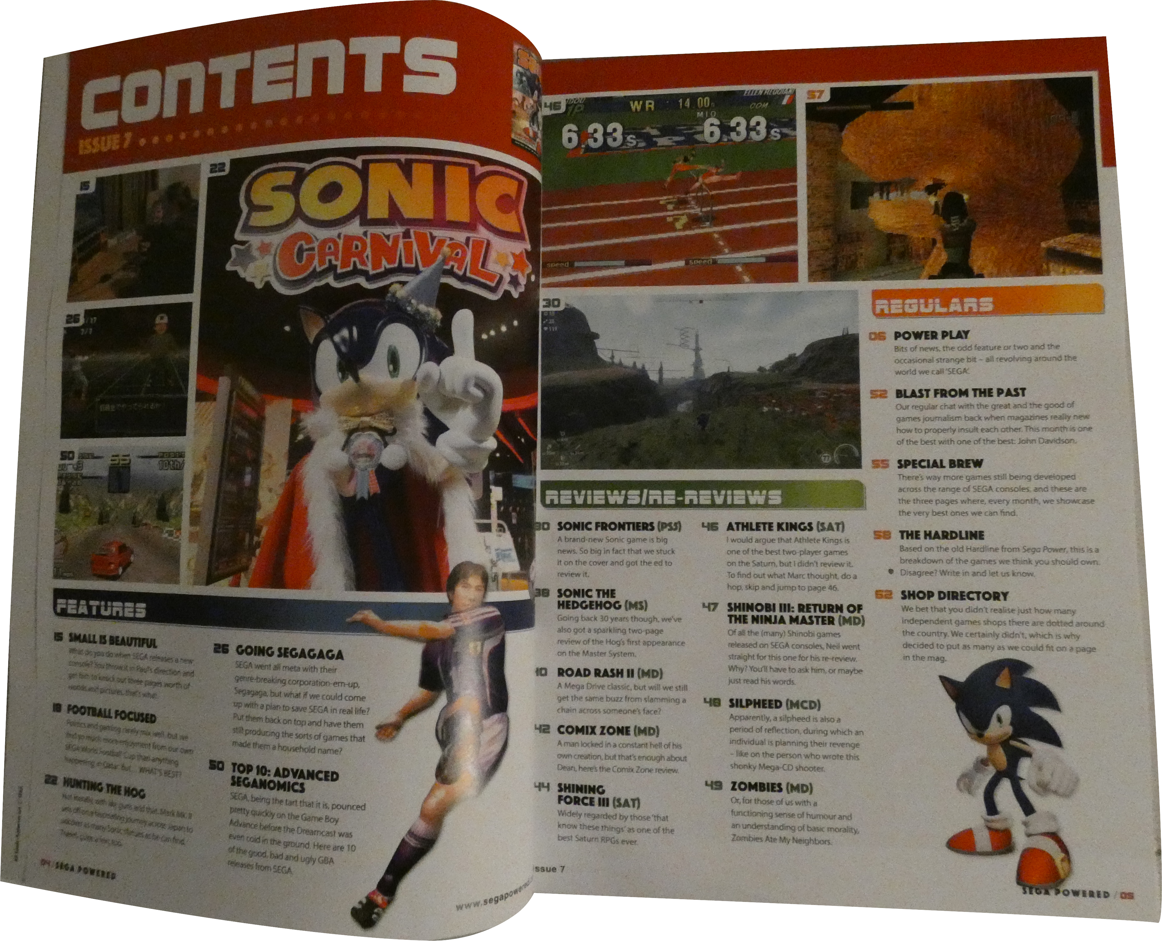 Sega Powered volume 7 magazine sommaire