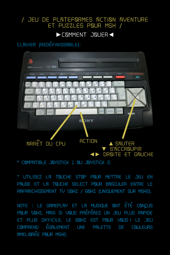 S.O.L.O MSX notice extrait 1