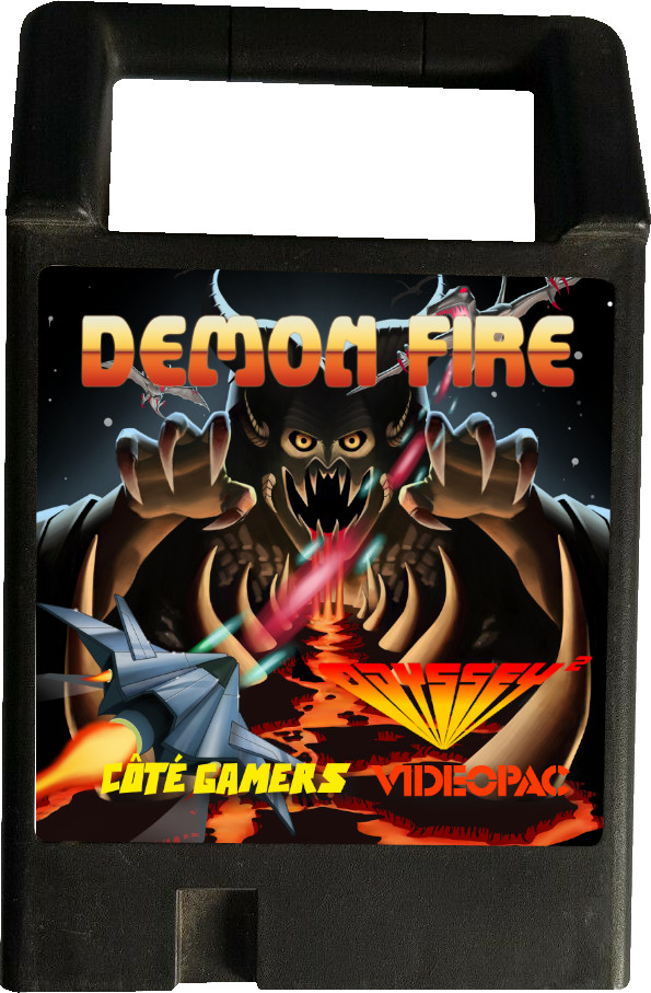 Demon fire Videopac Odyssey 2 cartucho de juego