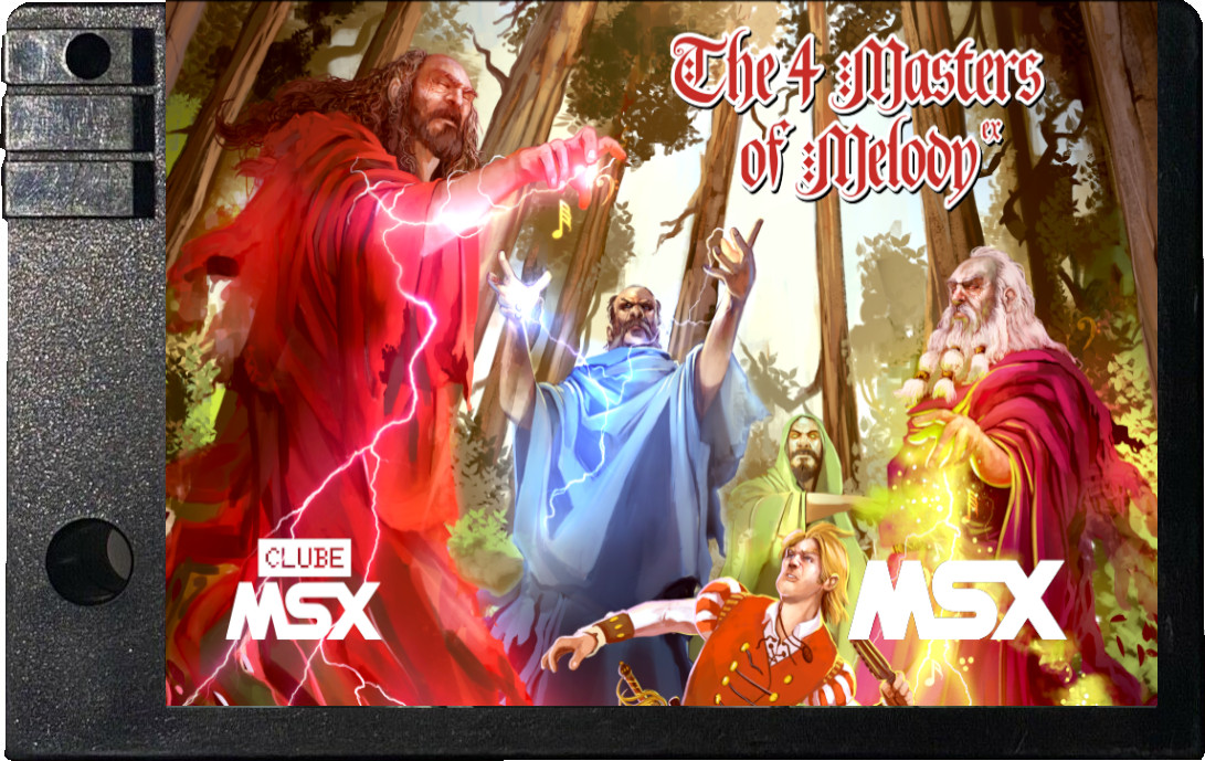 The 4 masters of melody ex cartridge MSX cassette