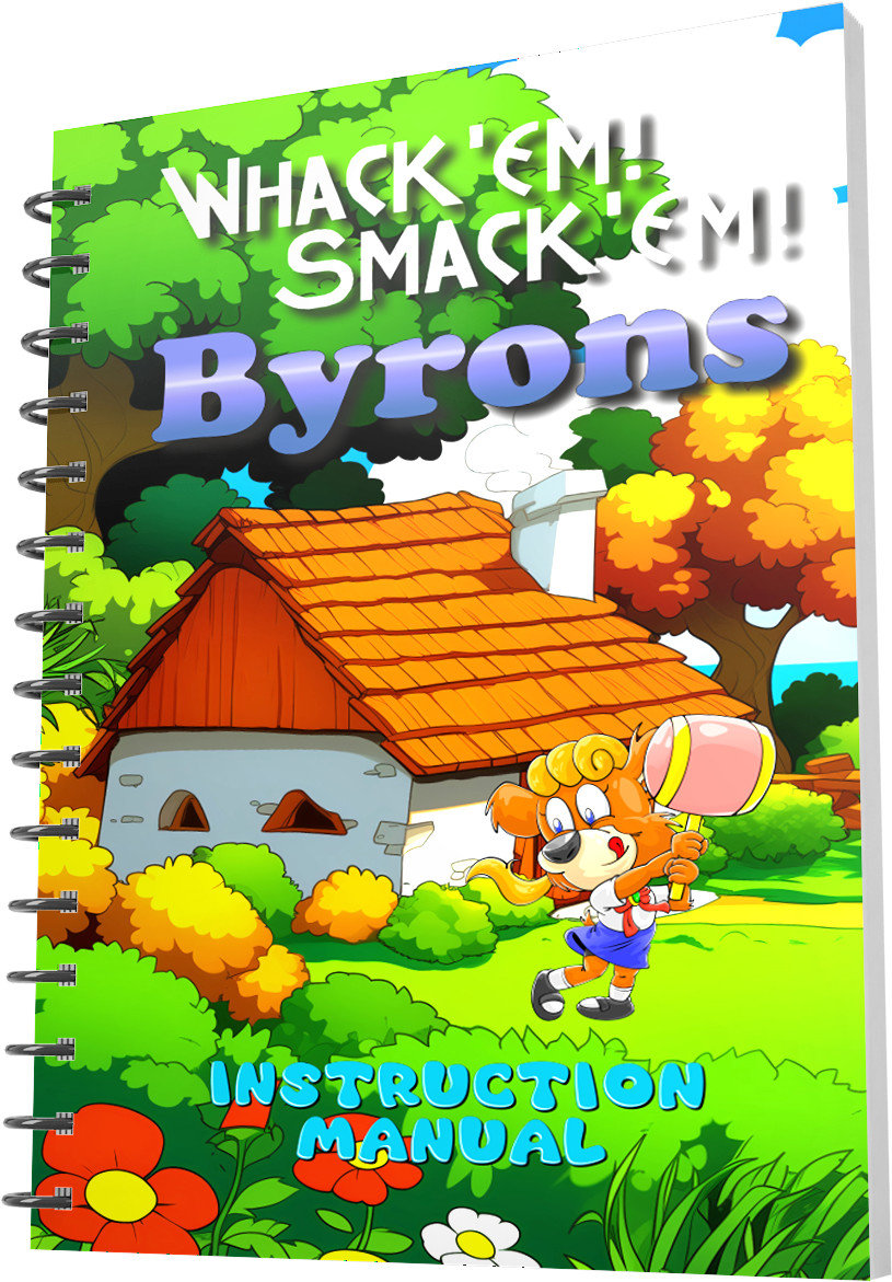 Whack'em Smack'em Byrons ColecoVision manuel d'instruction avec spirale